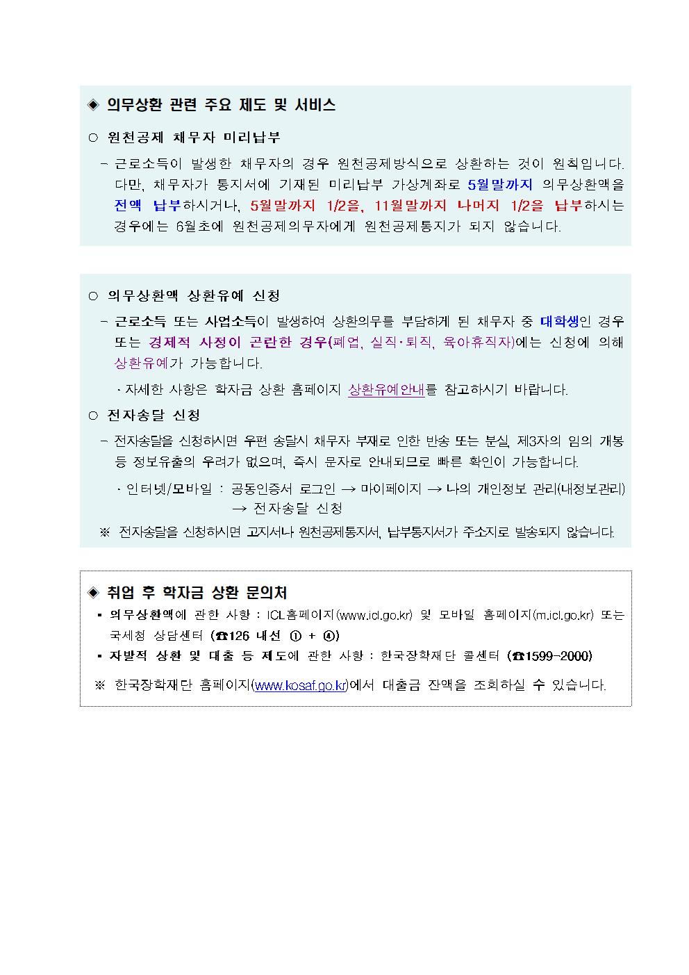 2021년 취업 후 상황 학자금 의무상환 일정안내 이미지 2