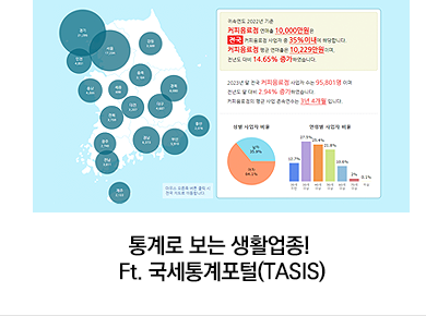 통계로 보는 생활업종! Ft. 국세통계포털(TASIS)