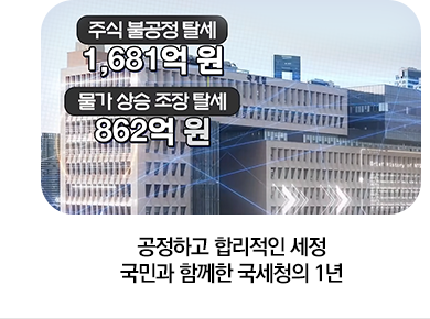 공정하고 합리적인 세정 국민과 함께한 국세청의 1년