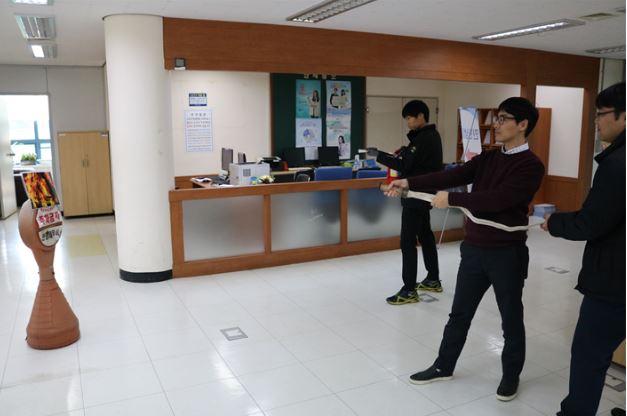 직장민방위대원 초기 화재 진압 훈련